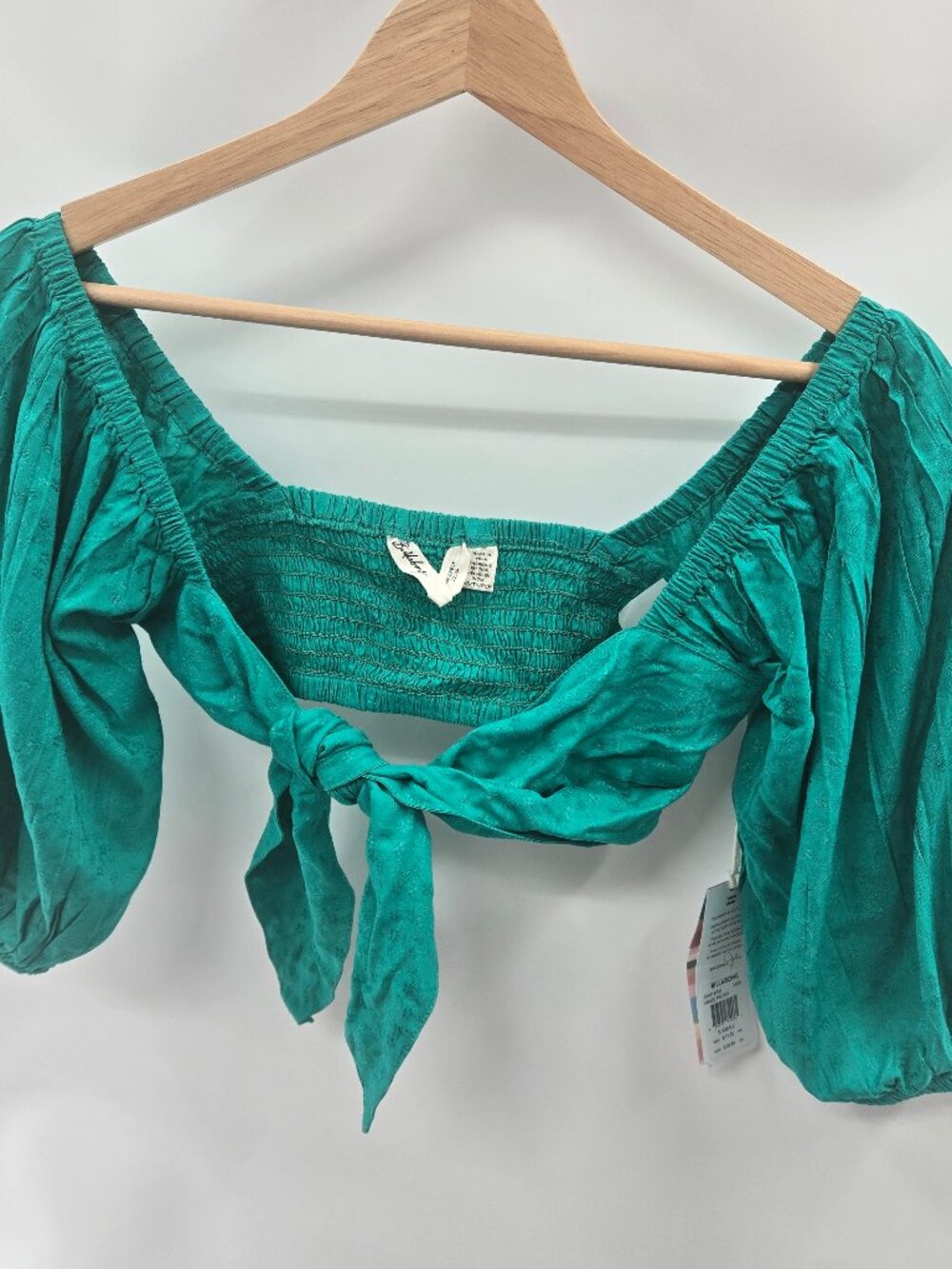Billabong X Sincerely Jules "Amaze The Day" Tie-Front Crop Top Size XS